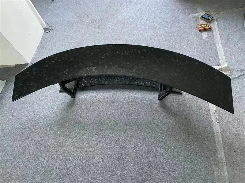 Used for  GT GTS GTR Upgraded Version BS Style Forged Particle Carbon Fiber Rear Spoiler Body Kit Bumper Edge Side